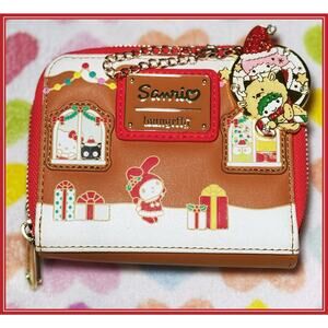 Loungefly Sanrio Hello Kitty & Friends Gingerbread House Wallet Purse Bag Charm